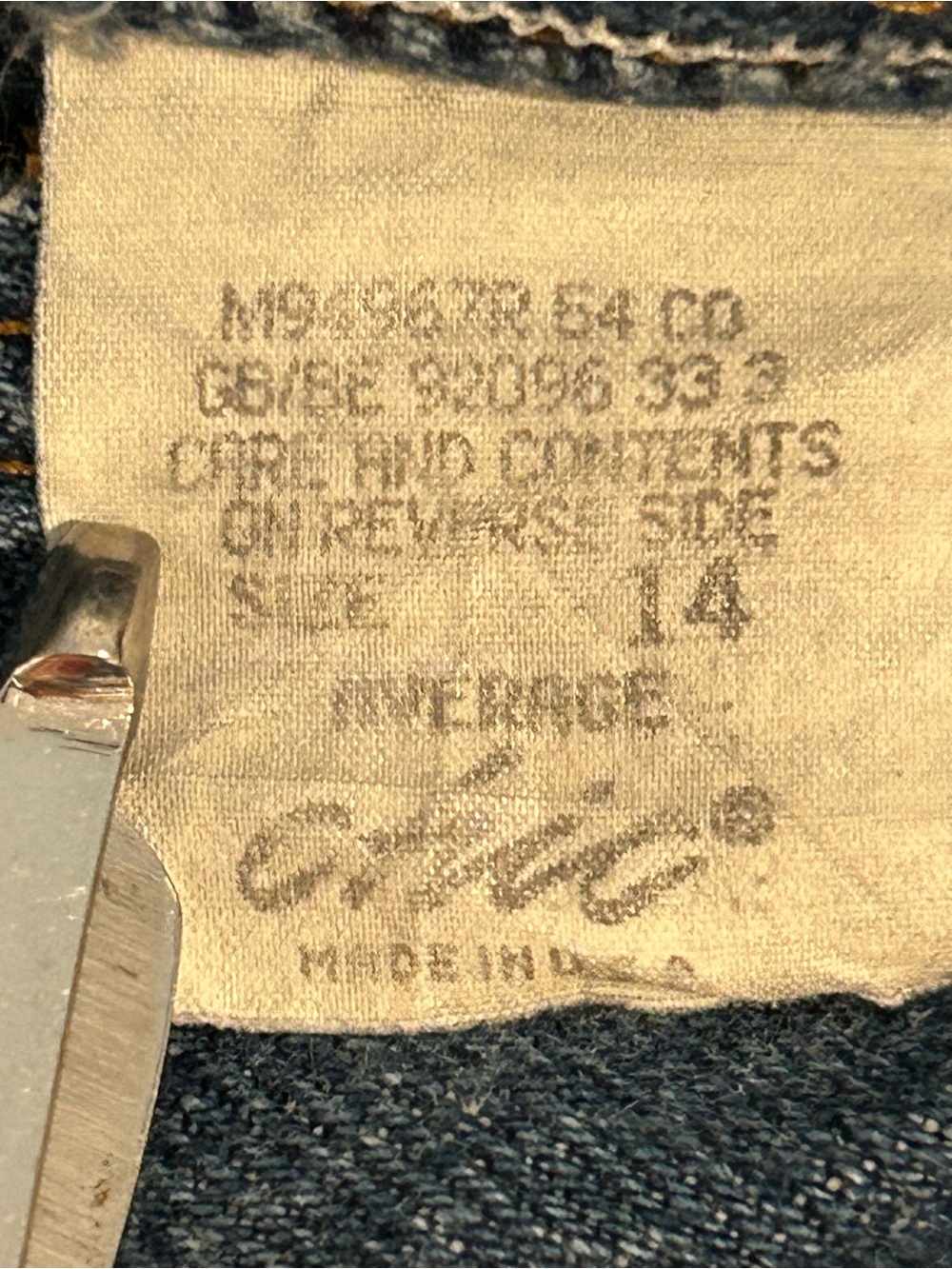 Vintage Chic Mom Jeans Medium Blue High Waist Made In USA 80s Taper Denim Sz 14 - Picture 10 of 13